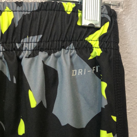 Nike shorts Boys XL abstract neon athletic basketball dri-fit pull on long punk - Picture 7 of 9